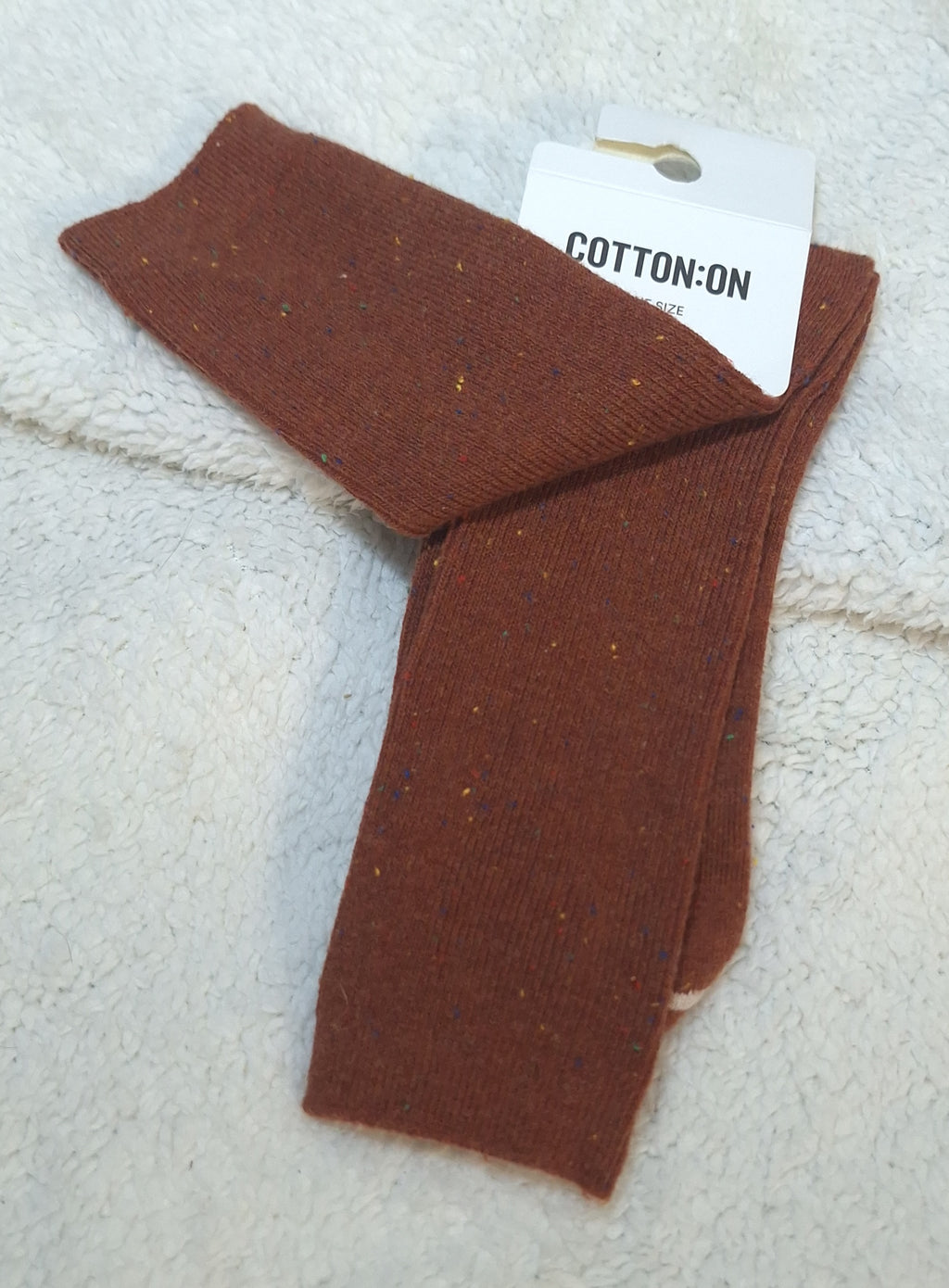 Cotton On - Fine Ribbed Crew Socks