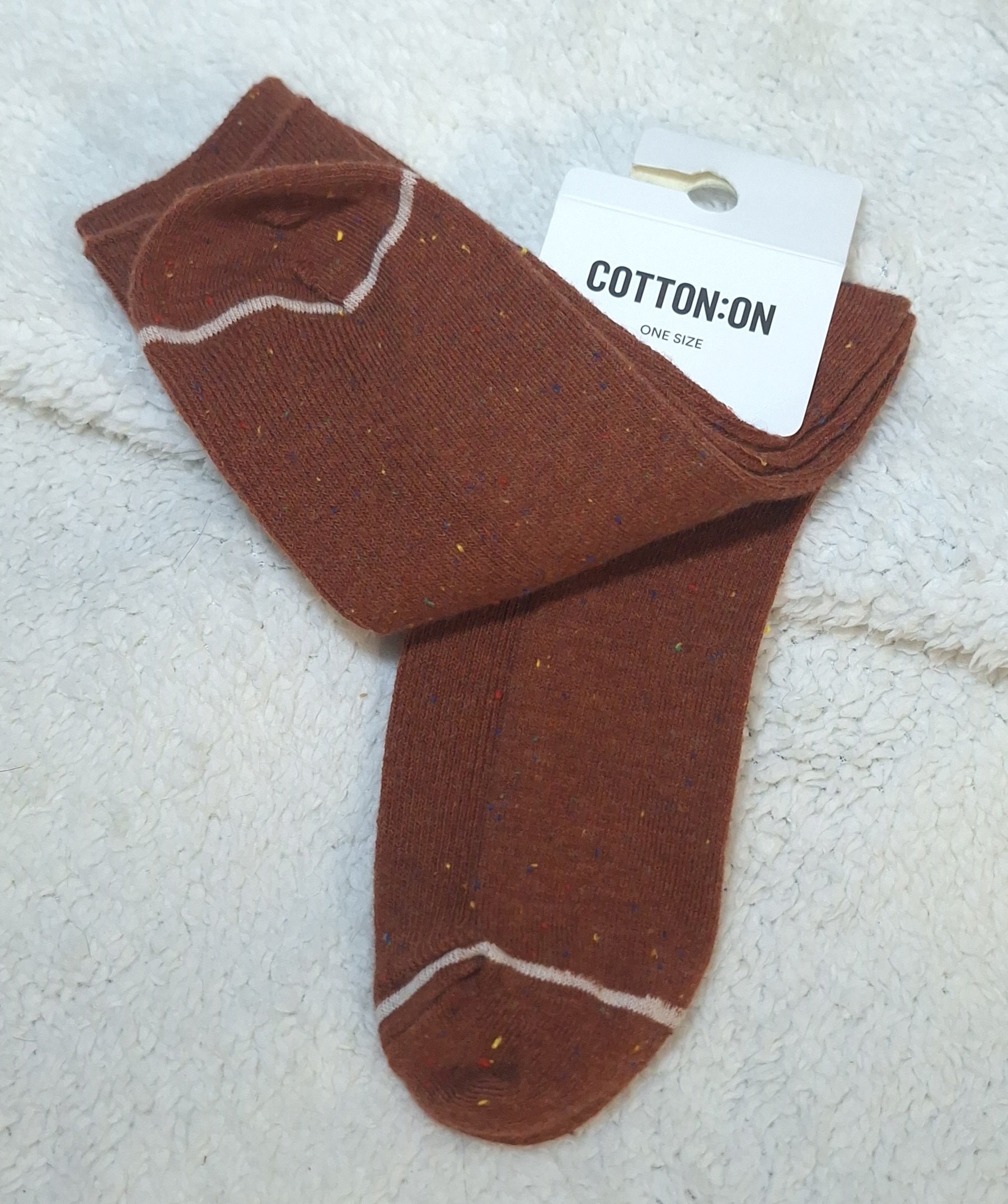 Cotton On - Fine Ribbed Crew Socks