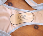 Cotton On Slider Triangle Bikini Top, Full Bikini Bottom  Colour: Misty Cloud Metallic