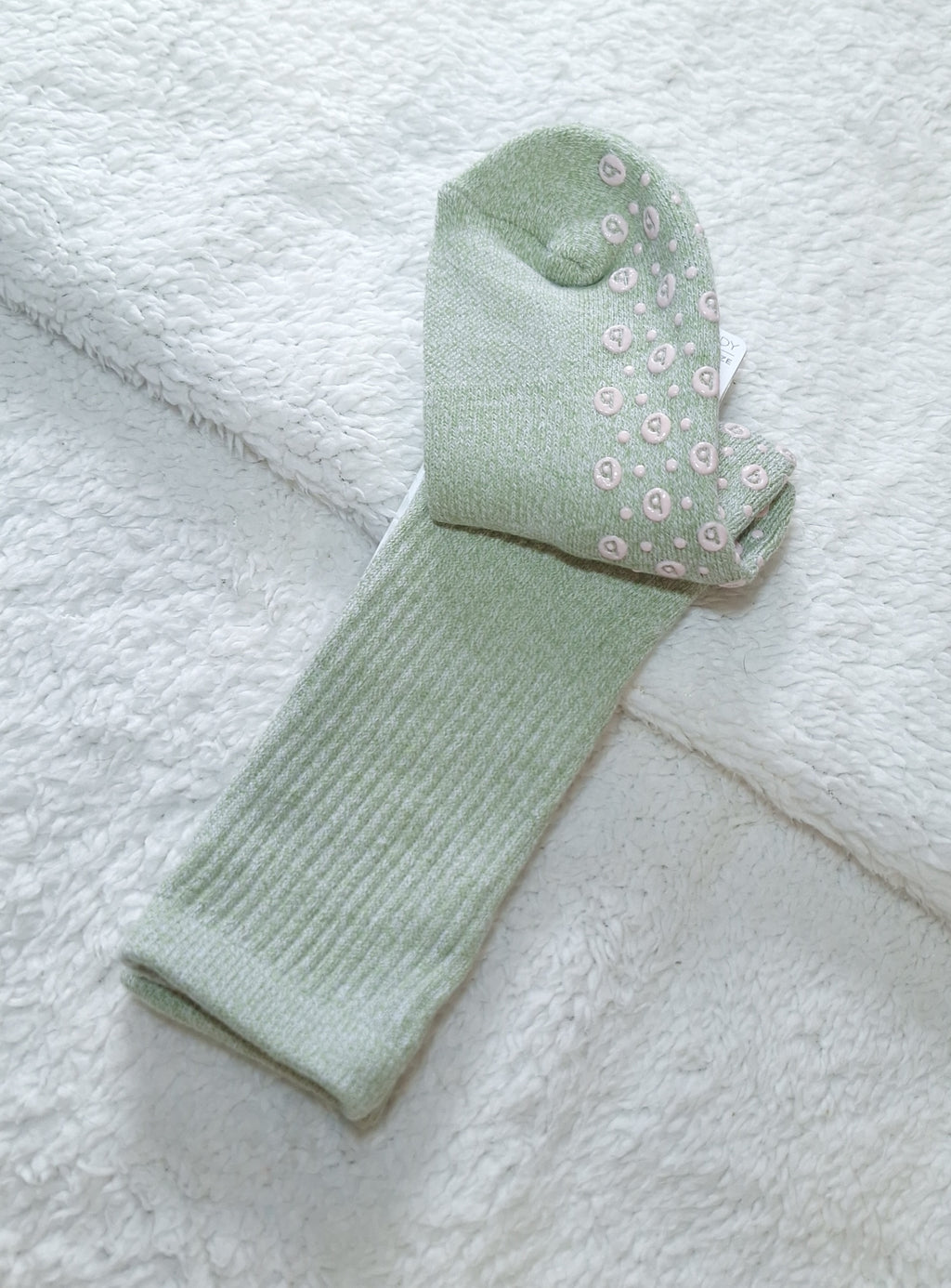 Cotton On Performance Studio Crew Socks Kleur: Sagegrass Marle/Cherry Blossom