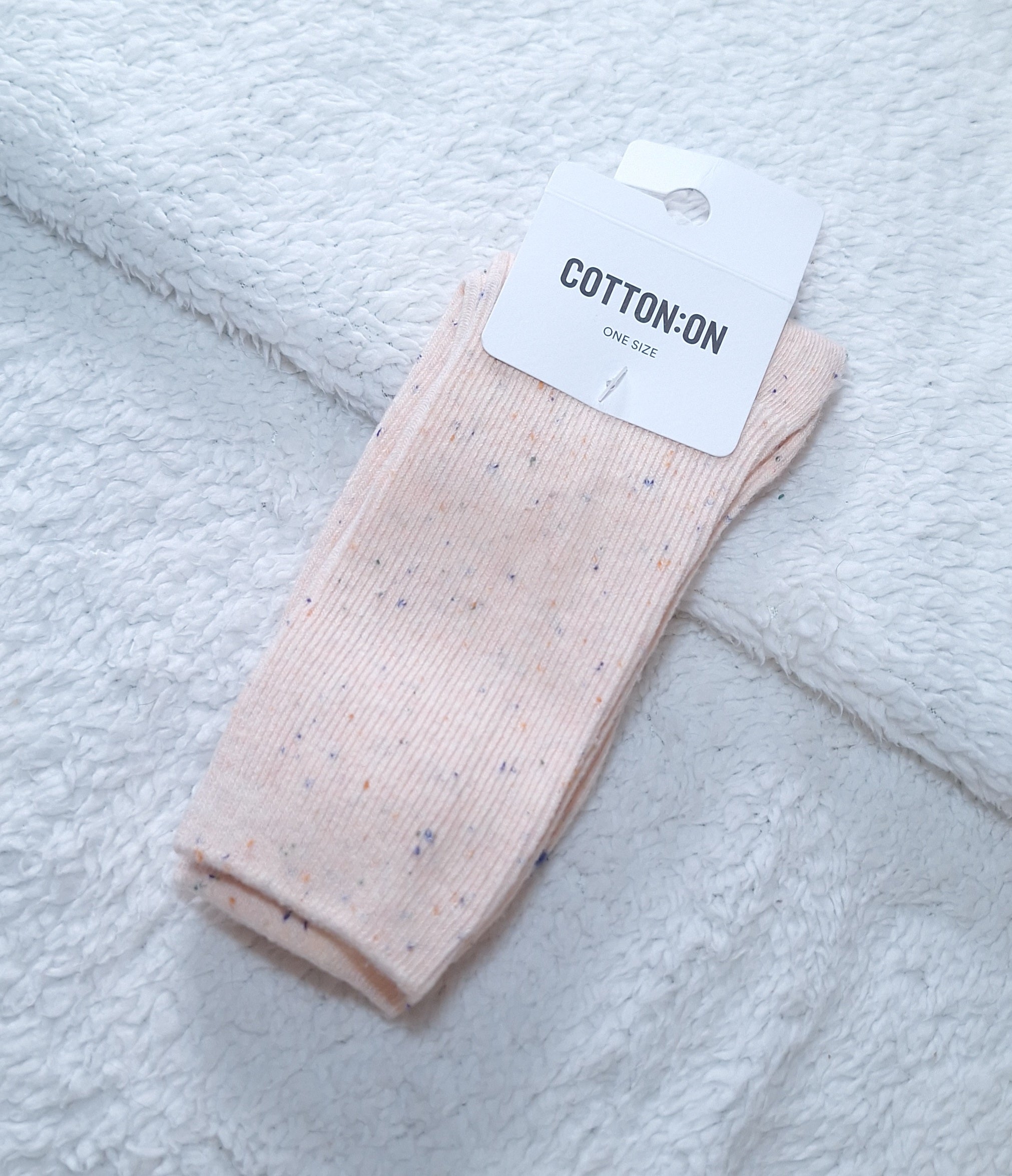 Cotton On - Fine Ribbed Crew Socks