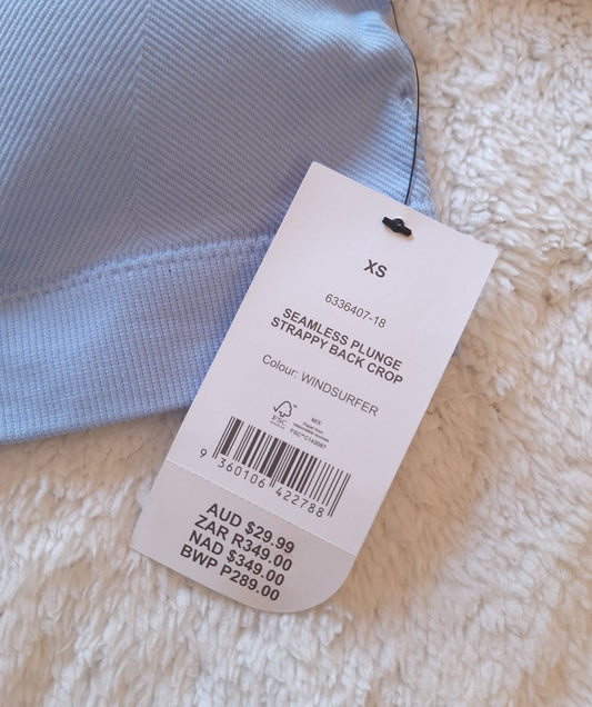 Katoen op Naatlose Duik Strappy Back Crop