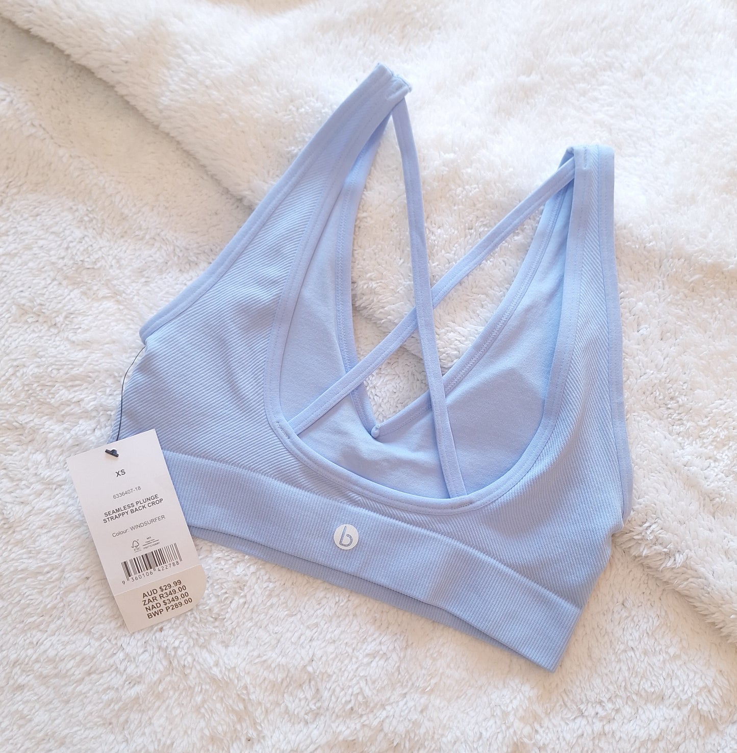 Katoen op Naatlose Duik Strappy Back Crop