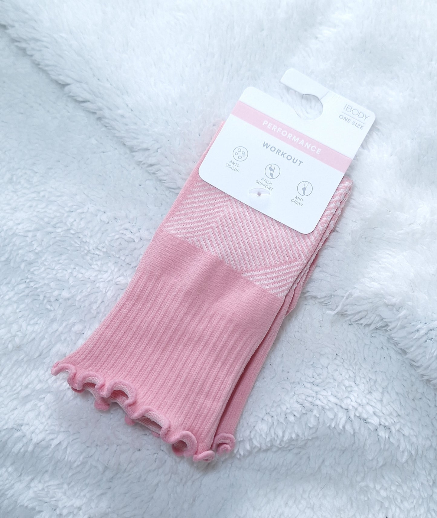 Cotton On - Performance Mid Crew Frill Sock