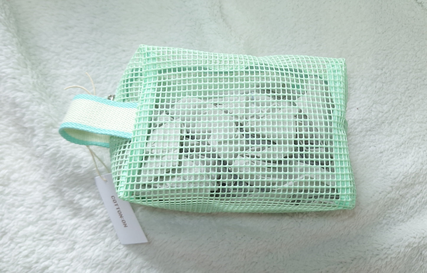 Cotton On - Cosmetic Case -Hoilday Mesh - Colour: Mint