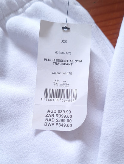 Cotton On PLUSH ESSENTIAL GYM TRACKBROEK Kleur: Wit