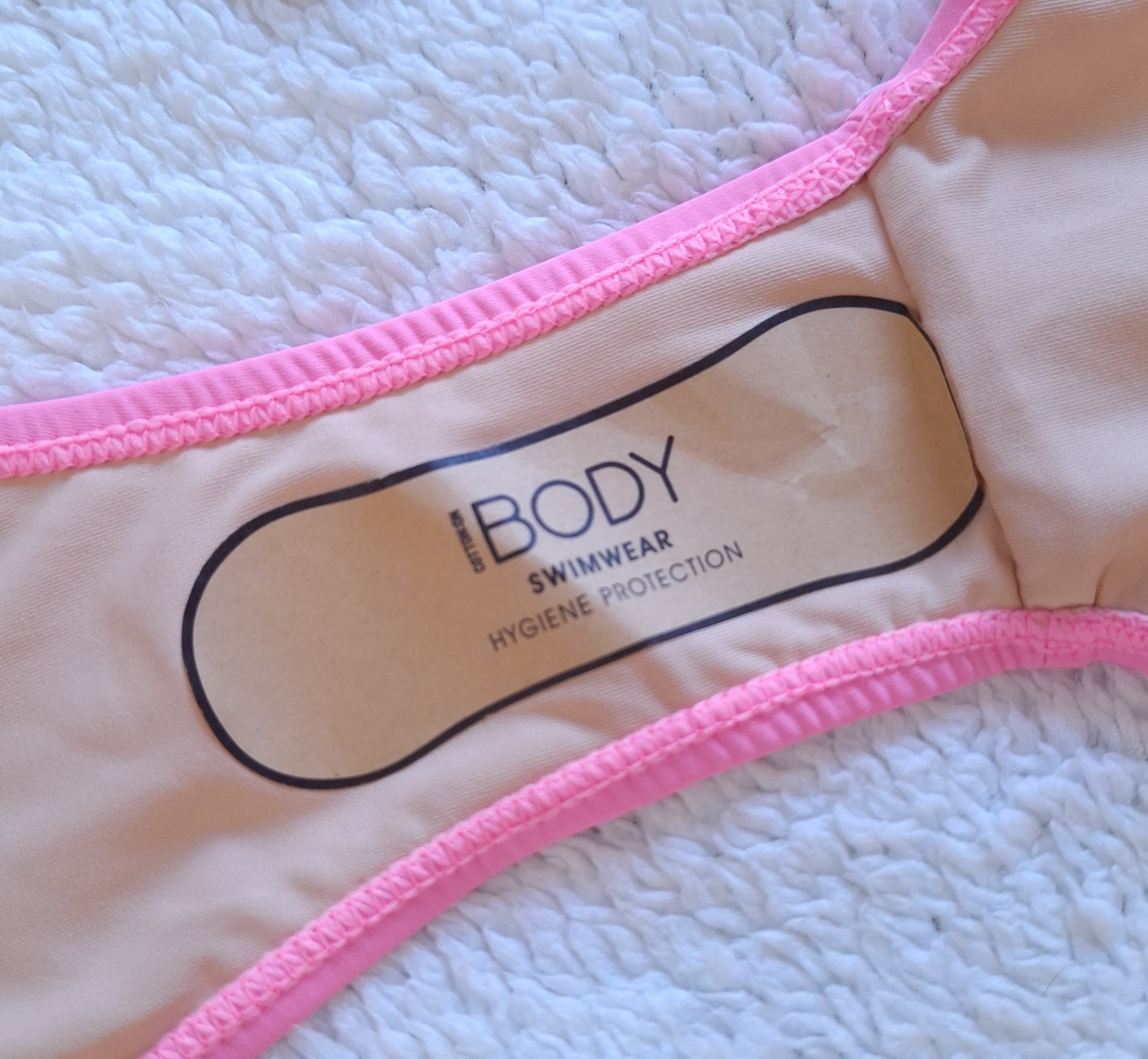 Cotton On Underwire Balconette Bikini Top, Fixed Tie Side Cheeky Bikini Bottom  Colour: Pink Sorbet