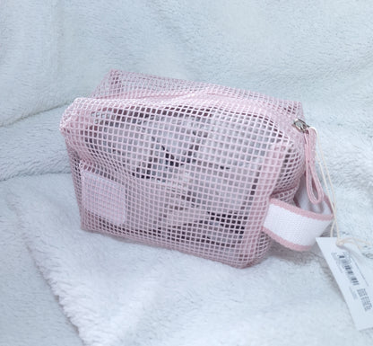 Hoilday Mesh Cosmetic Case  Colour - Pink
