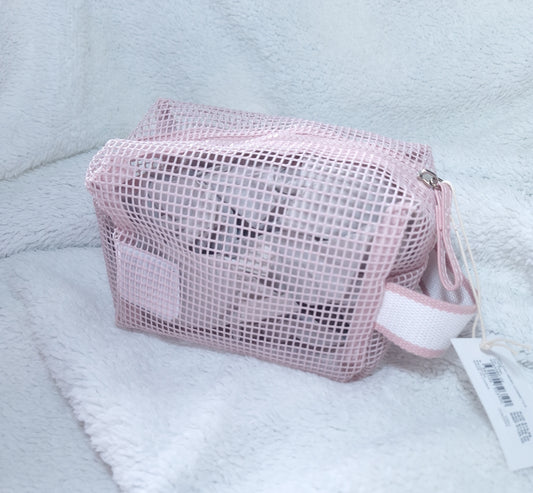 Hoilday Mesh Cosmetic Case  Colour - Pink