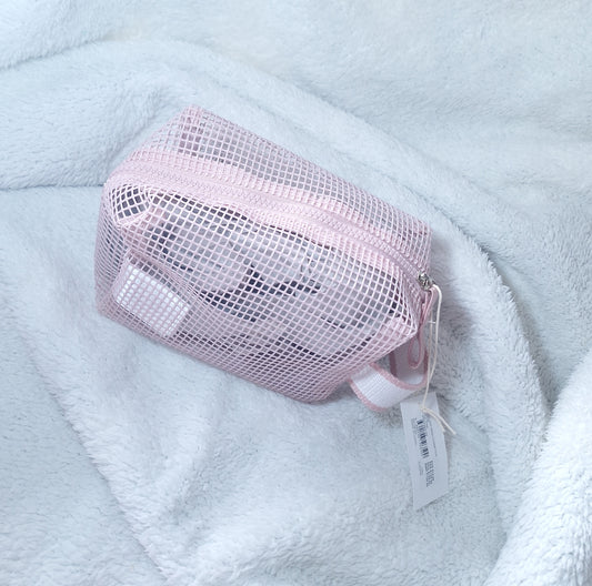 Hoilday Mesh Cosmetic Case  Colour - Pink