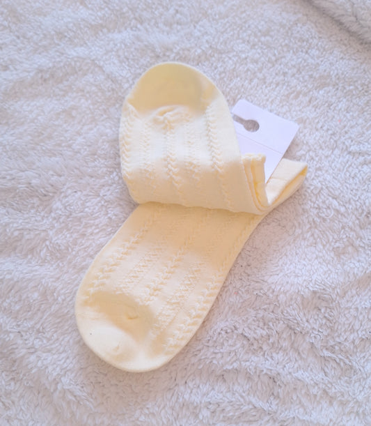 Cotton On Frill Pointelle Enkelsokk se Kleur: Suurlemoen