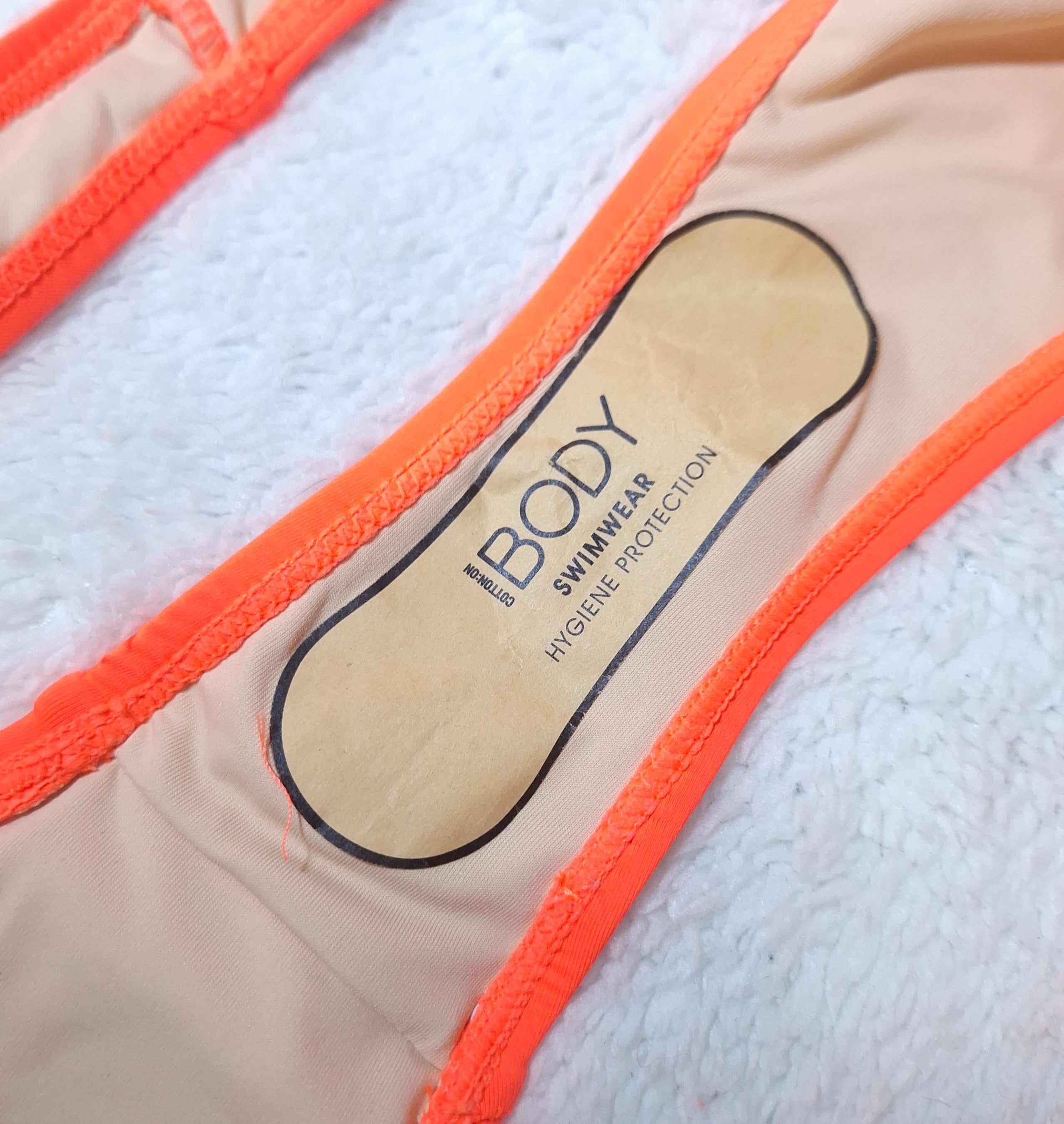 Cotton On High Apex Slider Triangle Bikini Top, Refined High Side Brazilian Bikini Bottom  Colour: Sherbet Fizz