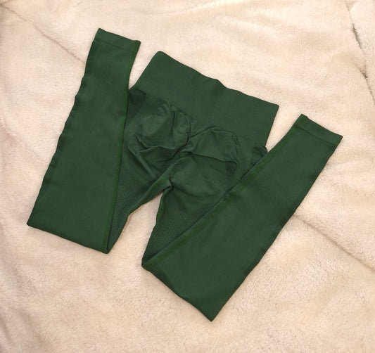 Wye Band Scrunch Bum Leggings Kleur: Forrest Green