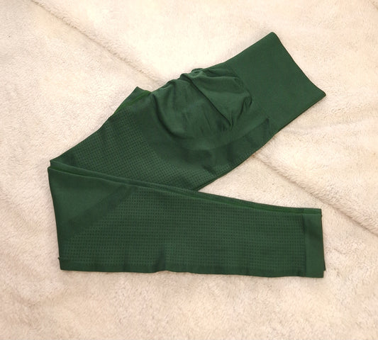 Wye Band Scrunch Bum Leggings Kleur: Forrest Green
