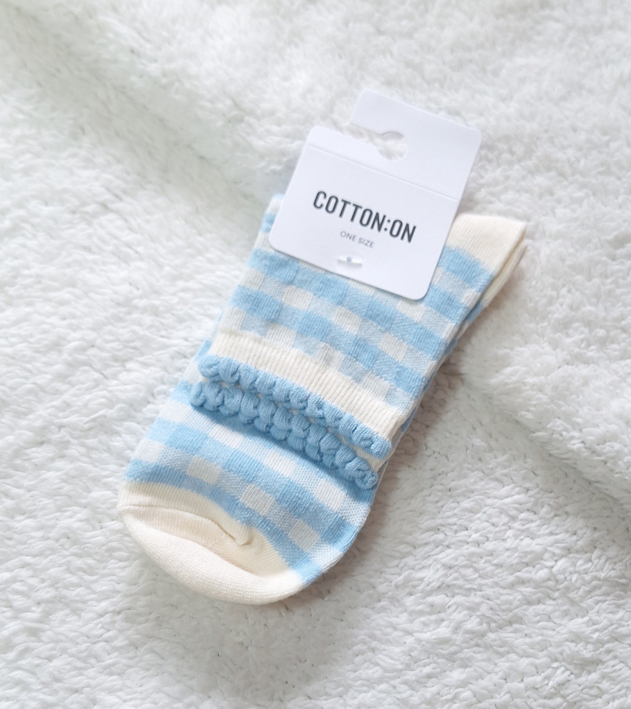 Cotton on - Gingham Mid Crew Sock's