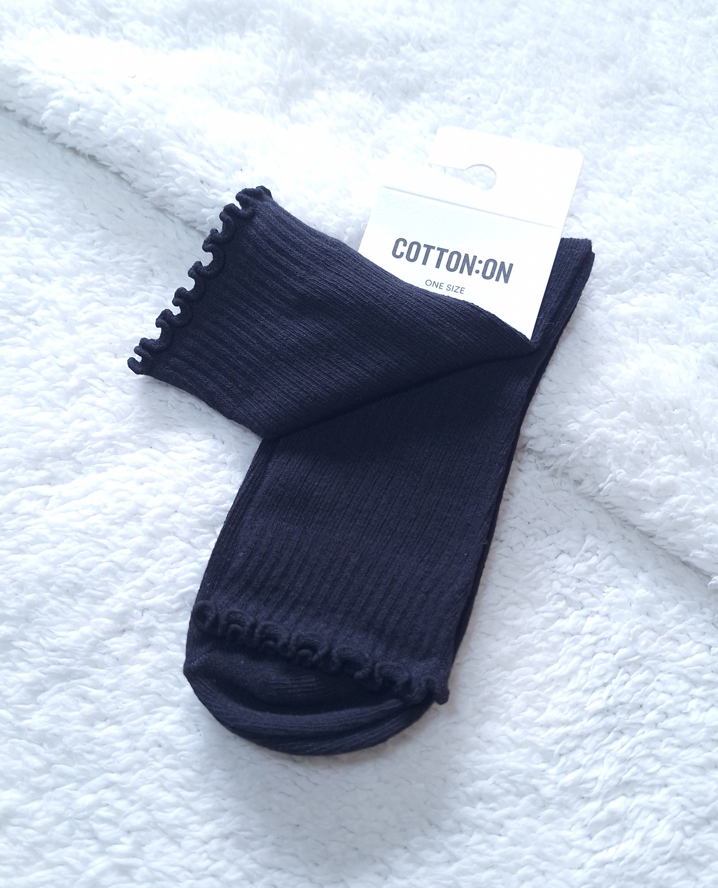 Cotton on - Frill Ribbed Crew Sock's