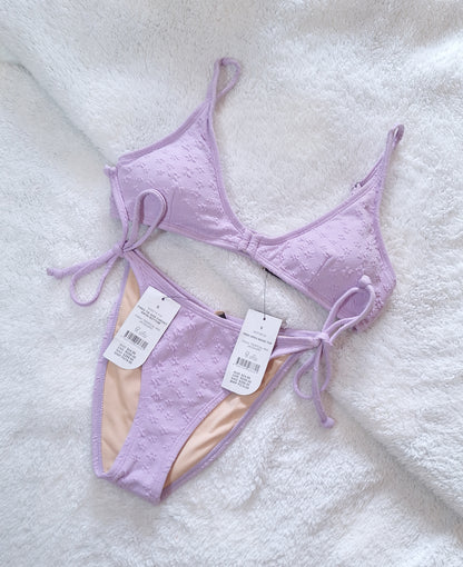 Cotton On High Apex Bikini Top, Vaste Dak Sy Cheeky Bikini Onderkant Kleur: Tropiese Iris Jacquard