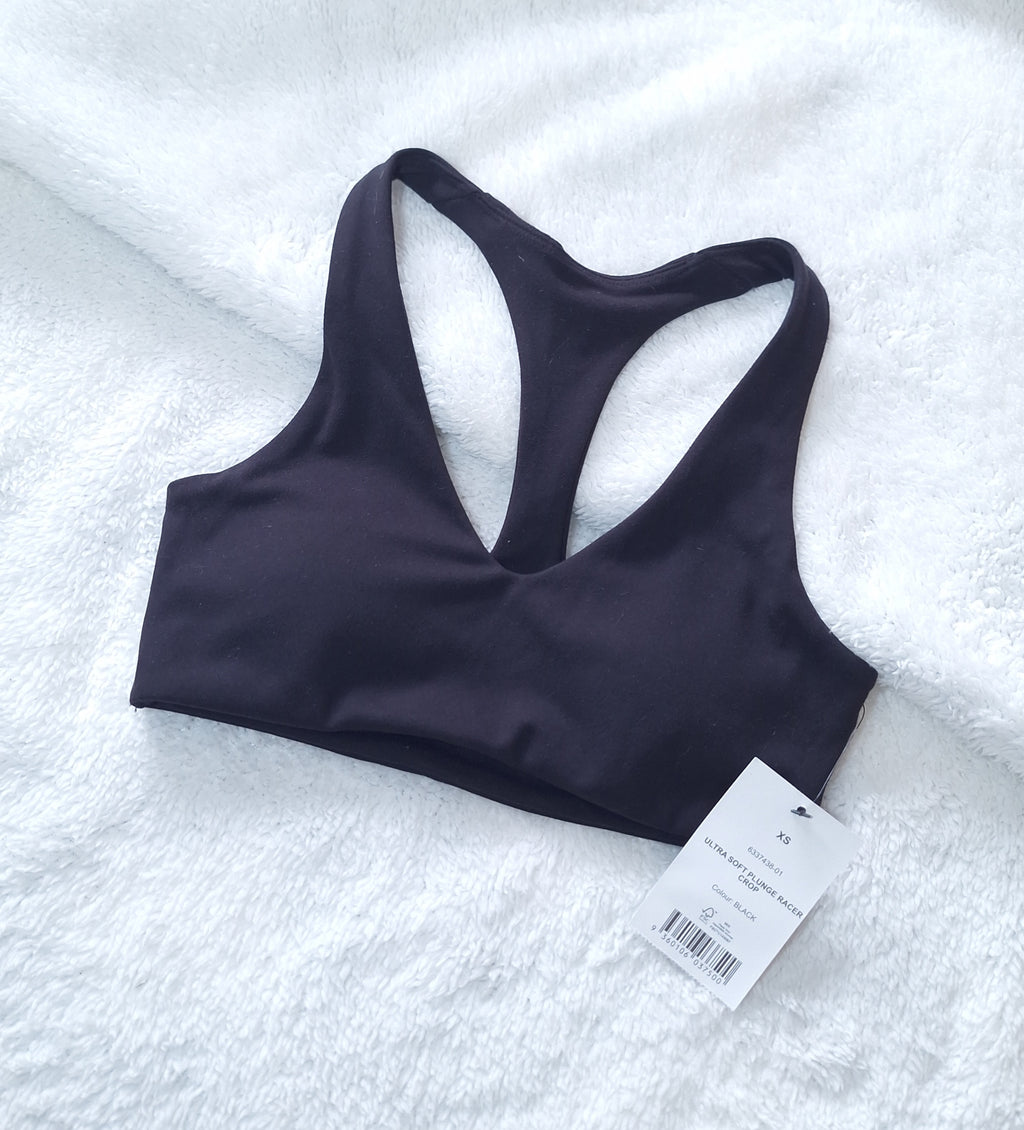 Cotton On - Ultra Soft Plunge Racer Crop
