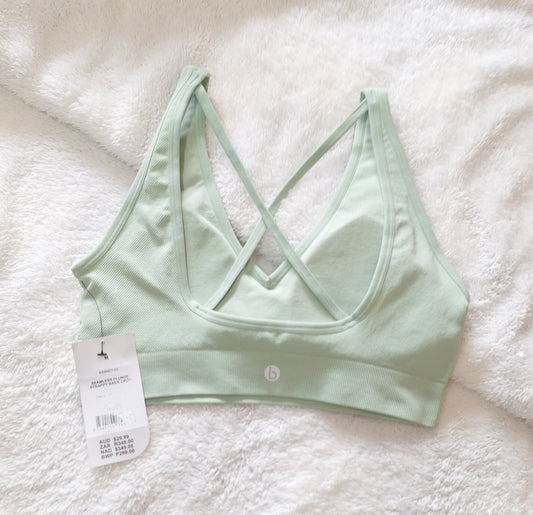 Katoen op Naatlose Duik Strappy Back Crop