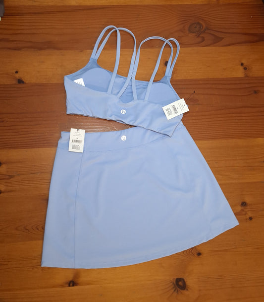 Cotton On Strappy Sports Crop, Aktiewe Rib Rok Kleur: WindSurfer Rib