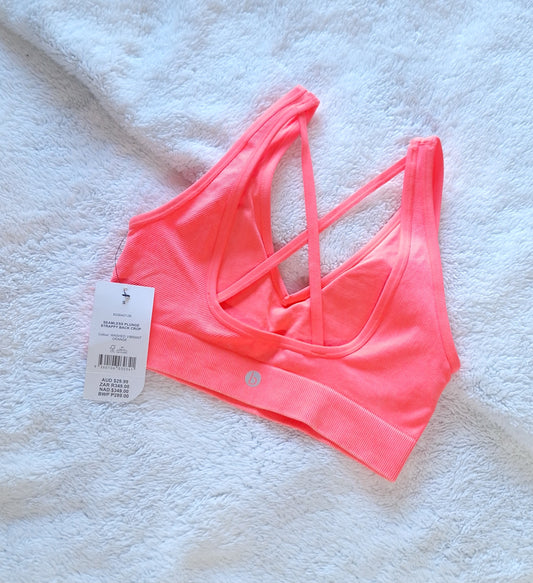 Cotton On - Seamless Plunge Strappy Back Crop
