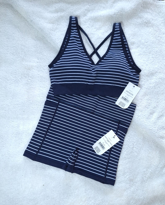 Katoen op Naatlose Duik Strappy Back Crop