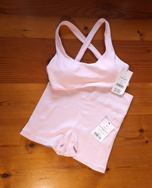 Cotton On - Ultra Soft Plunge Strappy Crop, Seamless Pocket Shortie Short