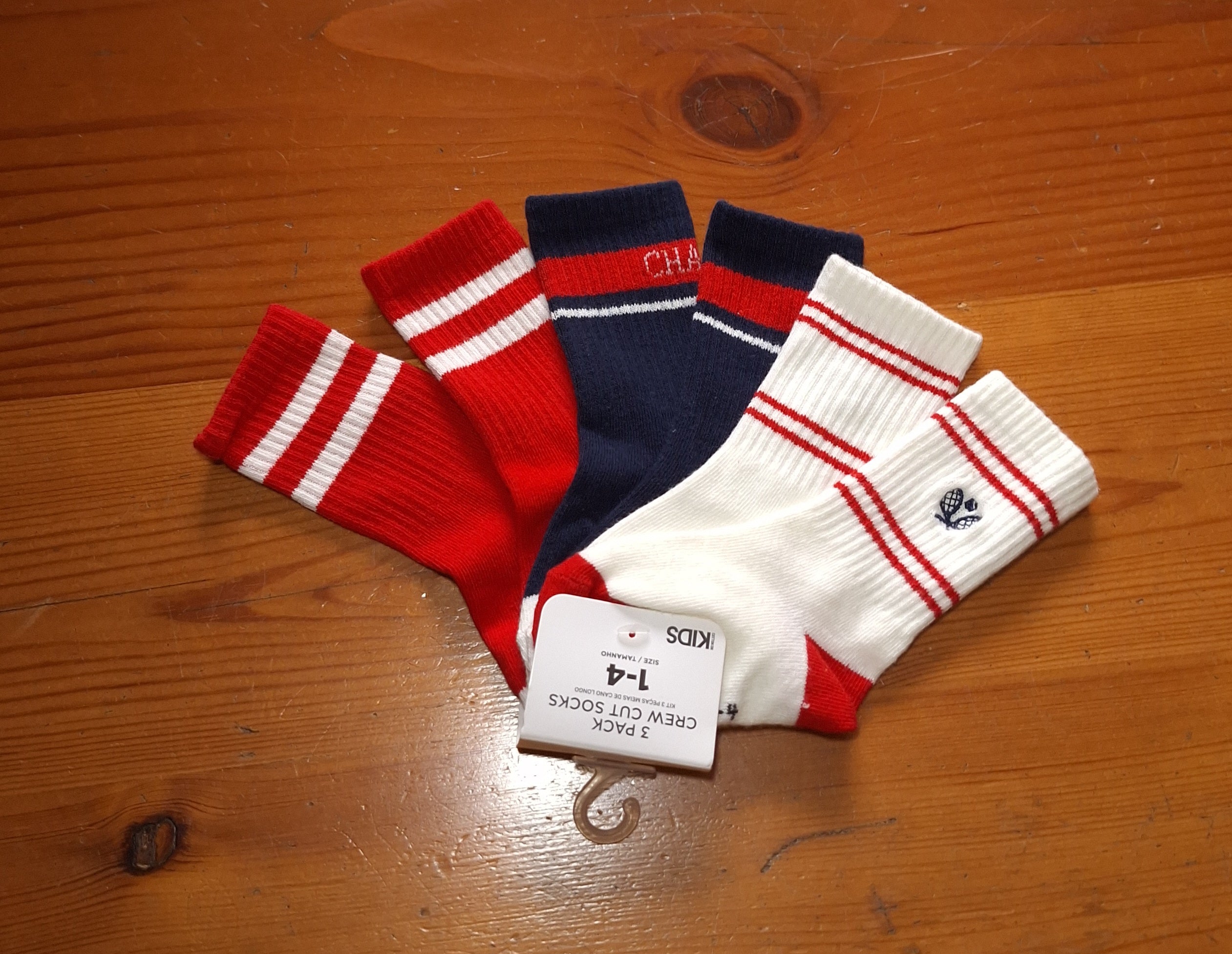 Cotton on - Kids 3 Pack Crew Socks