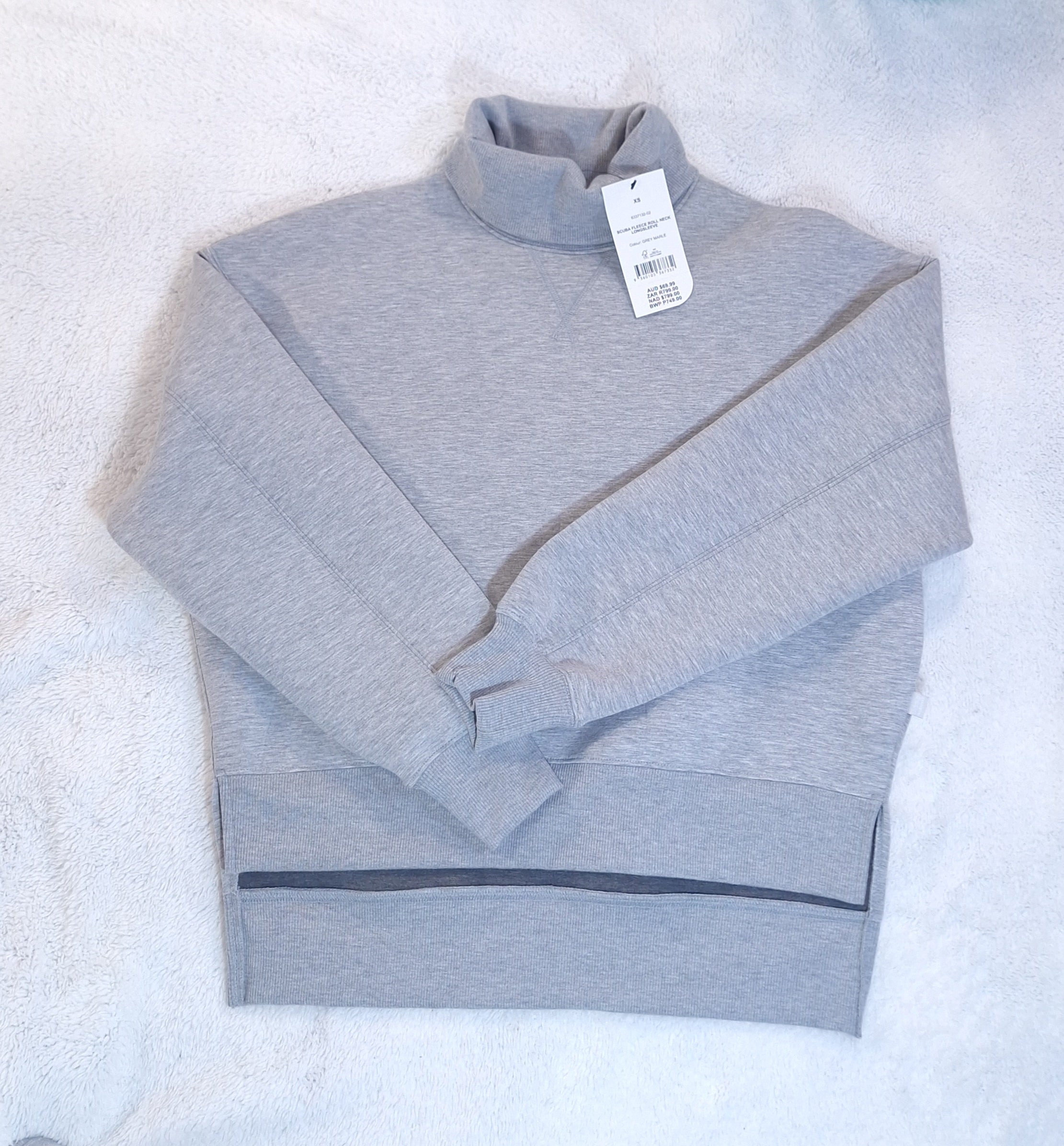 Cotton On Scuba Fleece Roll Neck Long Sleeve