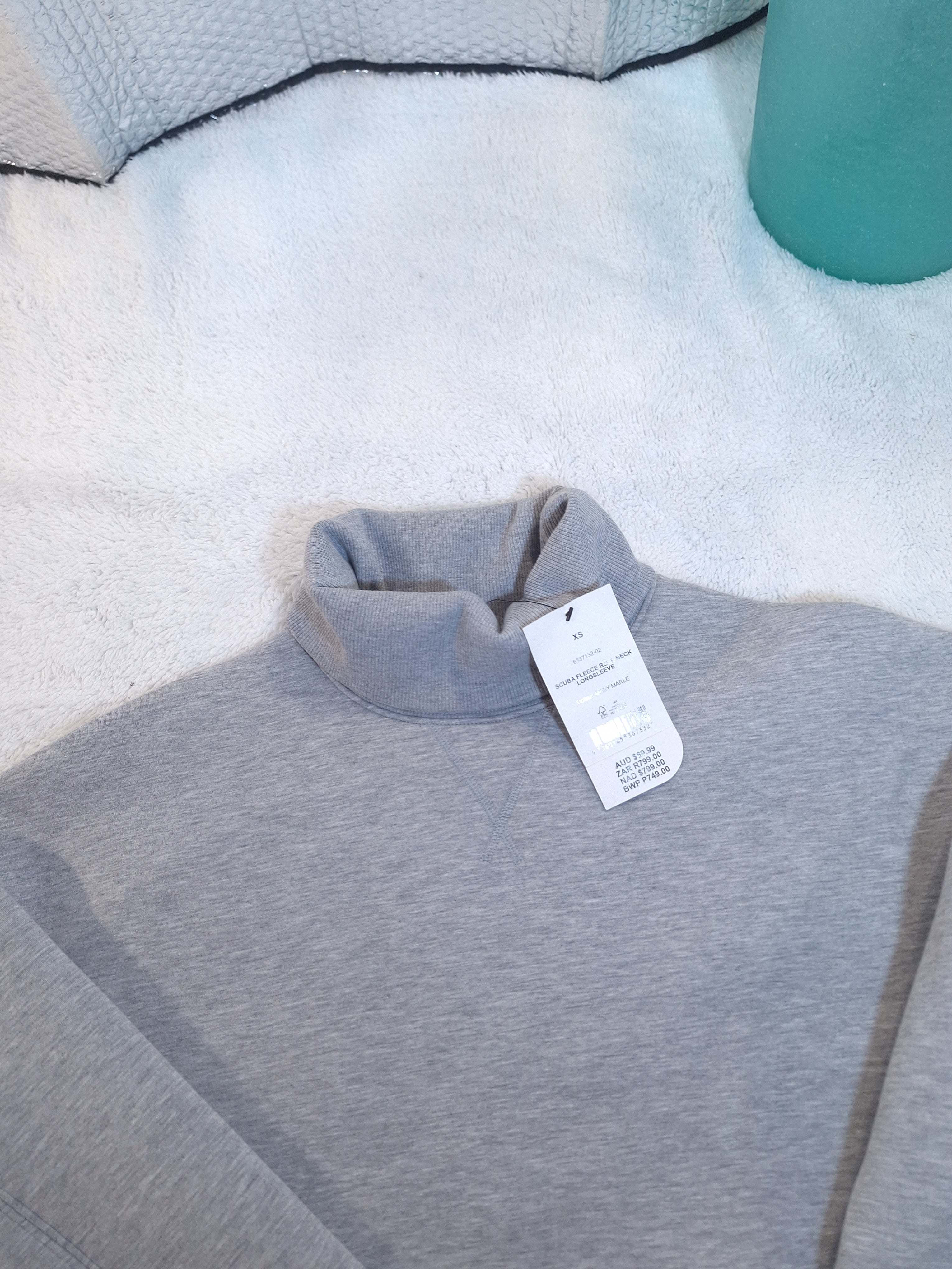 Cotton On Scuba Fleece Roll Neck Long Sleeve