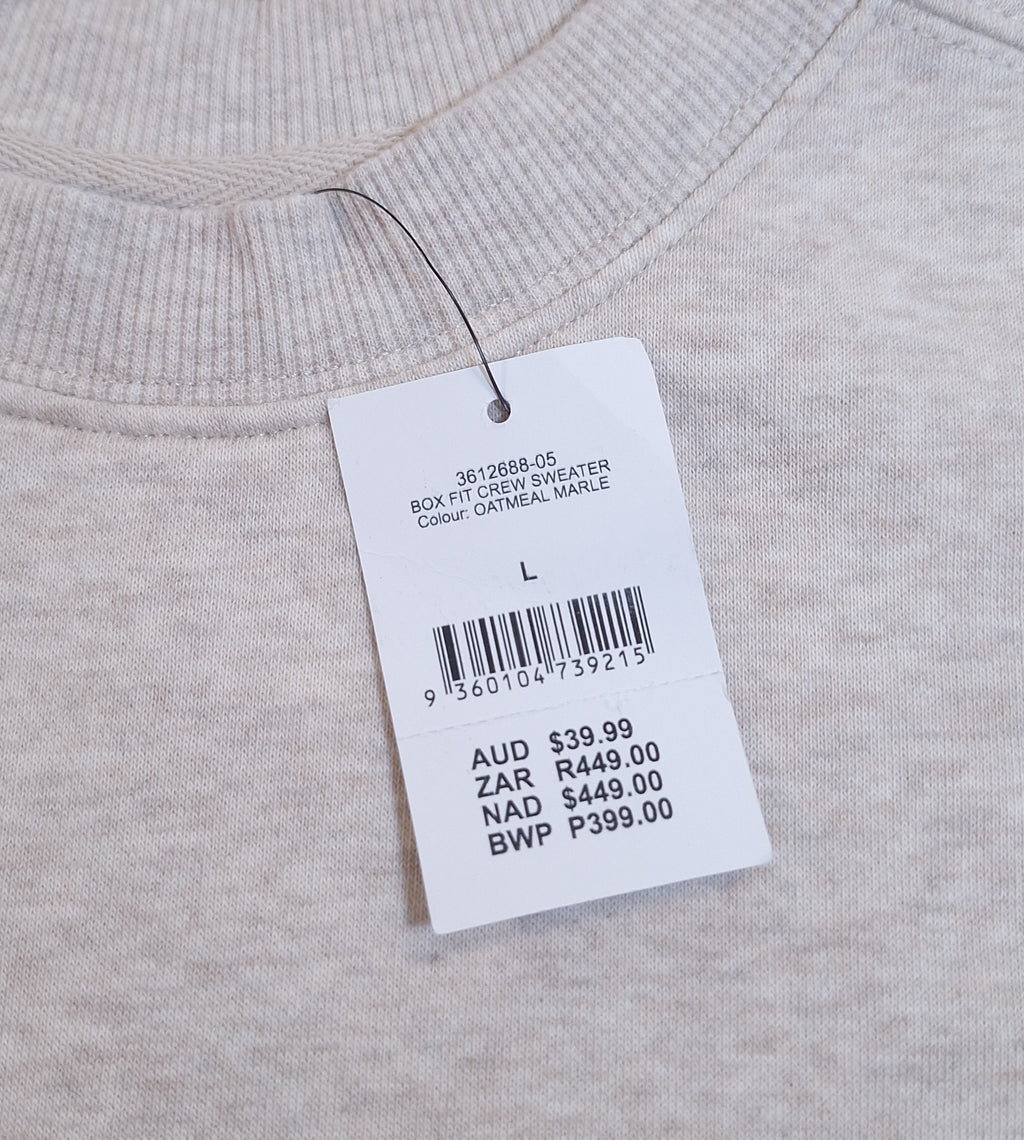 Cotton On Box Fit Crew Sweater