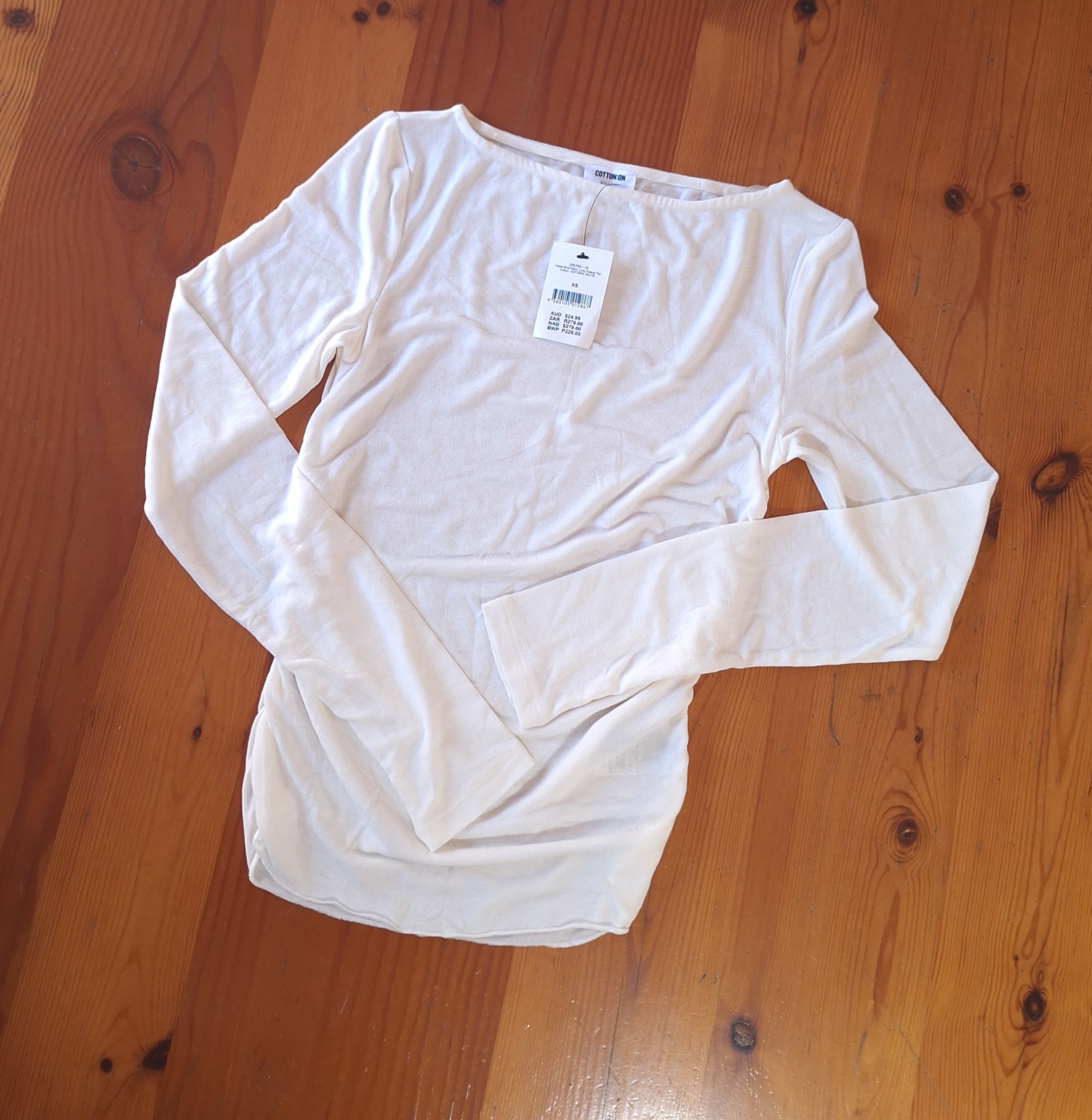Cotton On Hazel Boat Neck Long Sleeve Top