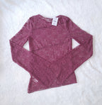 Cotton On Shae Spliced Lace Long Sleeve Top