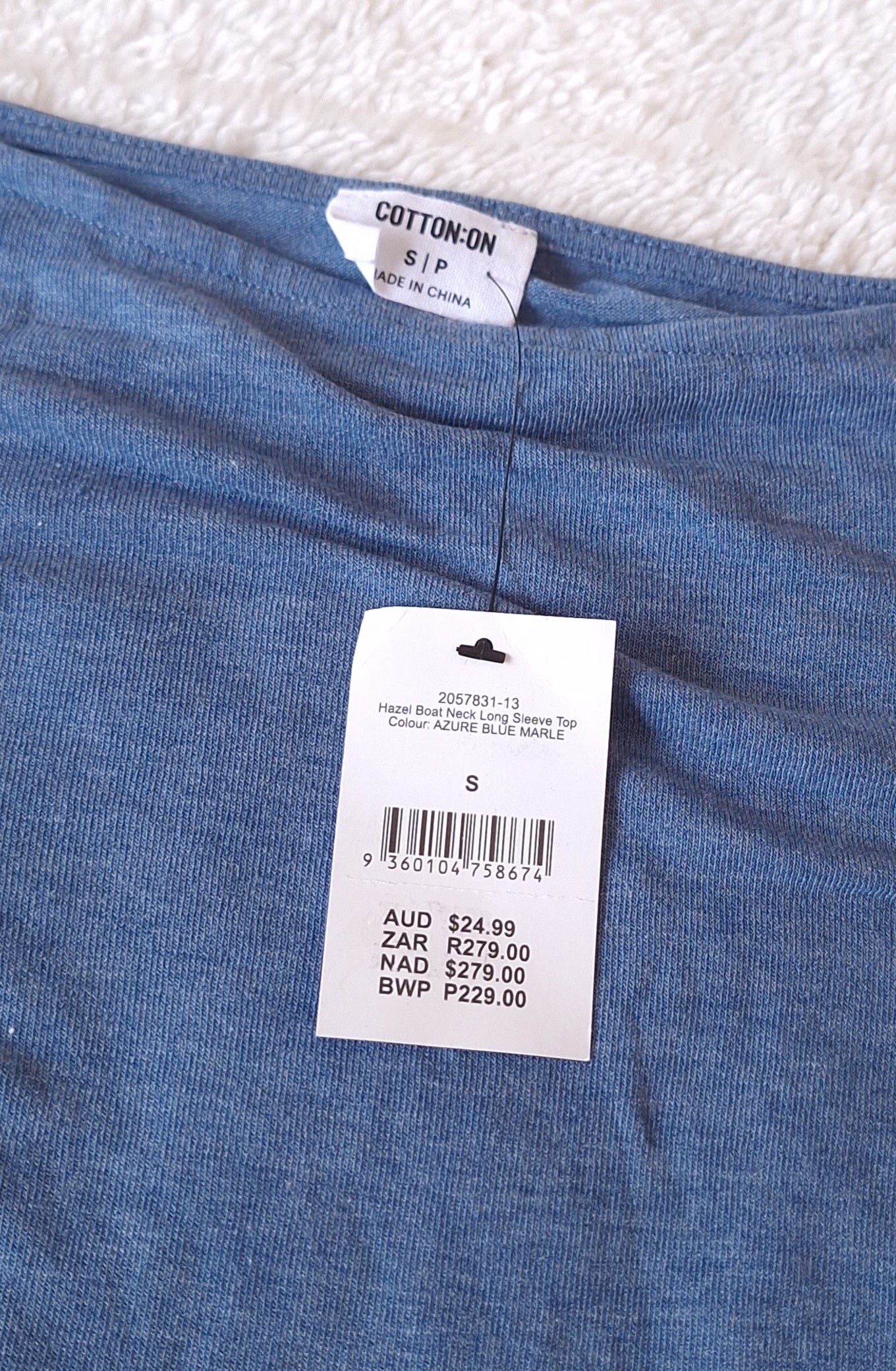 Cotton On Hazel Boat Neck Long Sleeve Top