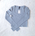 Cotton On Active Rib Scoop Longsleeve Top