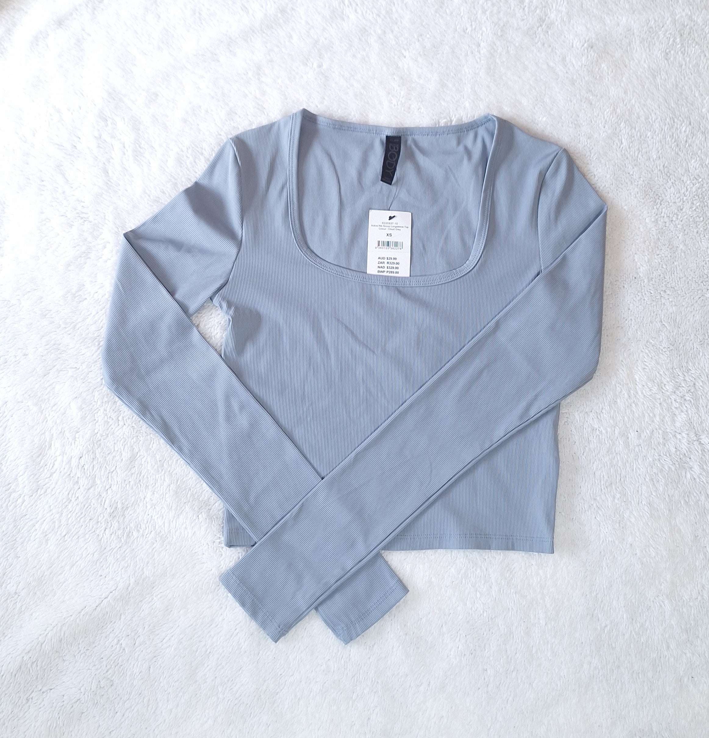 Cotton On Active Rib Scoop Longsleeve Top