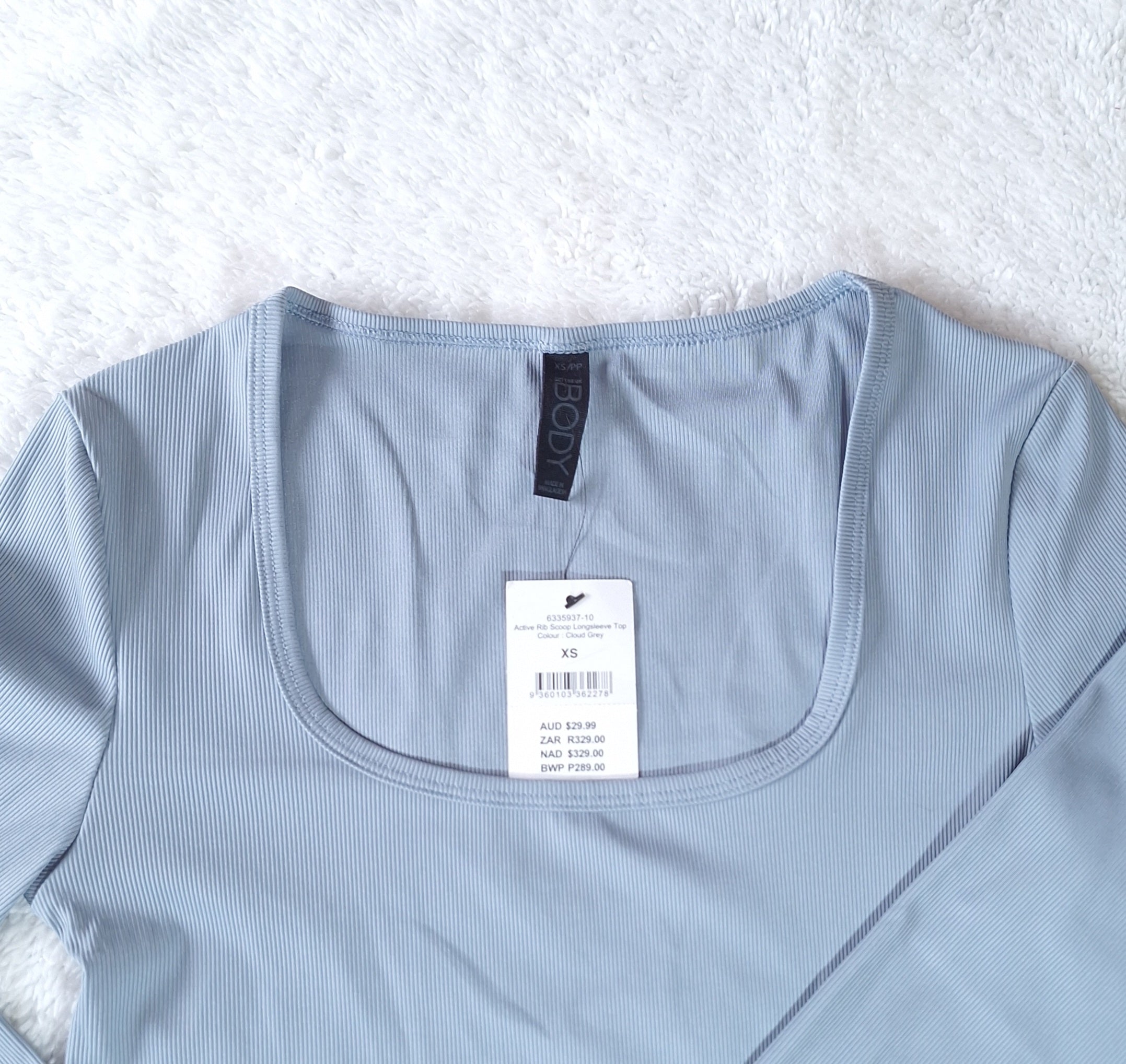 Cotton On Active Rib Scoop Longsleeve Top