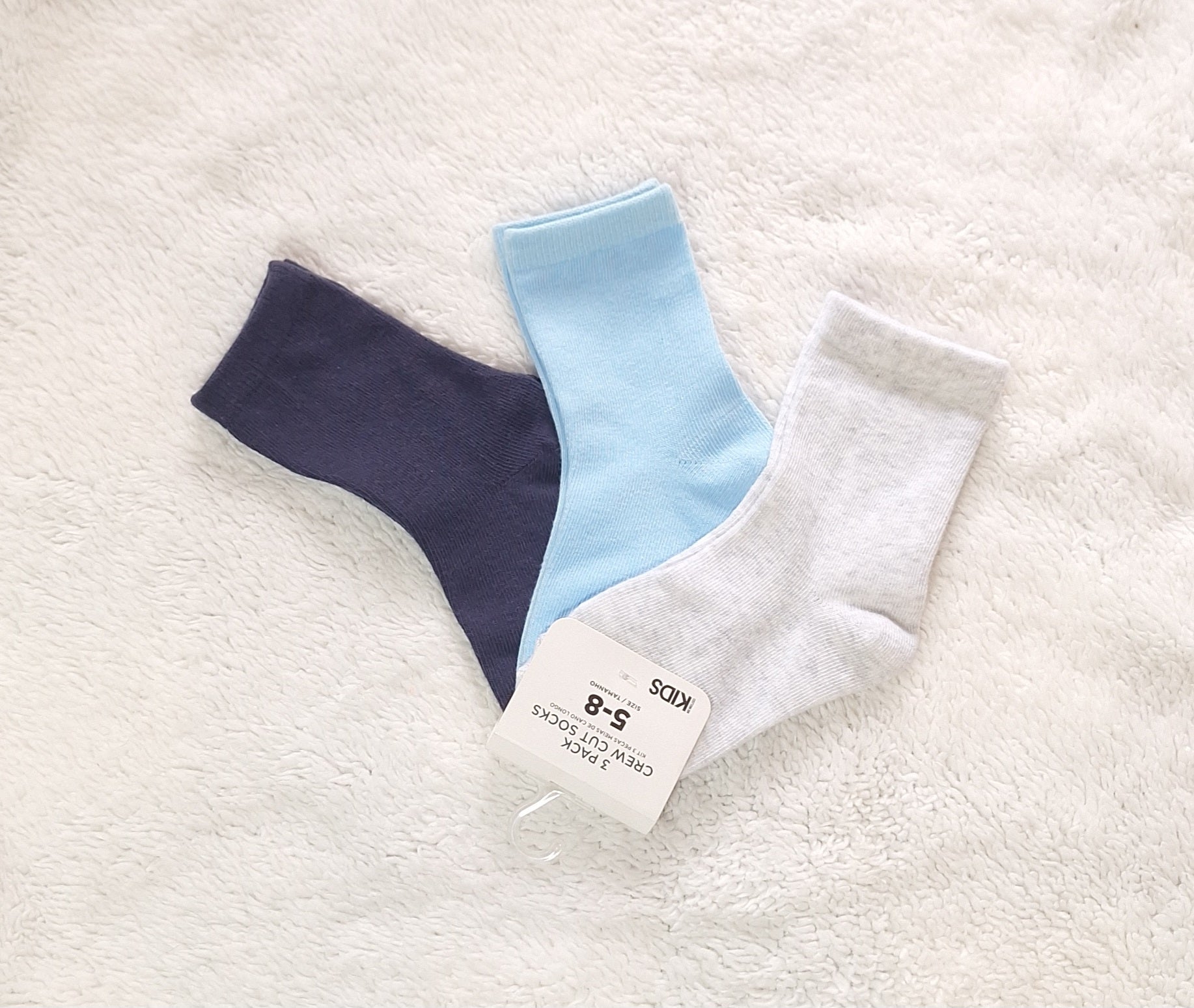 Cotton On Kids 3 Pack Crew Socks