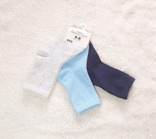 Cotton On - Kids 3 Pack Crew Socks