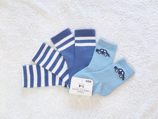 Cotton On - Kids 3 Pack Crew Cut Socks