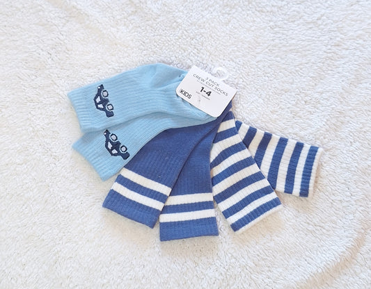 Cotton On - Kids 3 Pack Crew Cut Socks