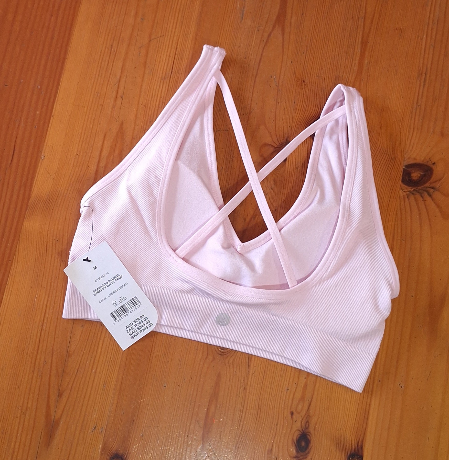 Cotton On Seamless Plunge Strappy Back Crop