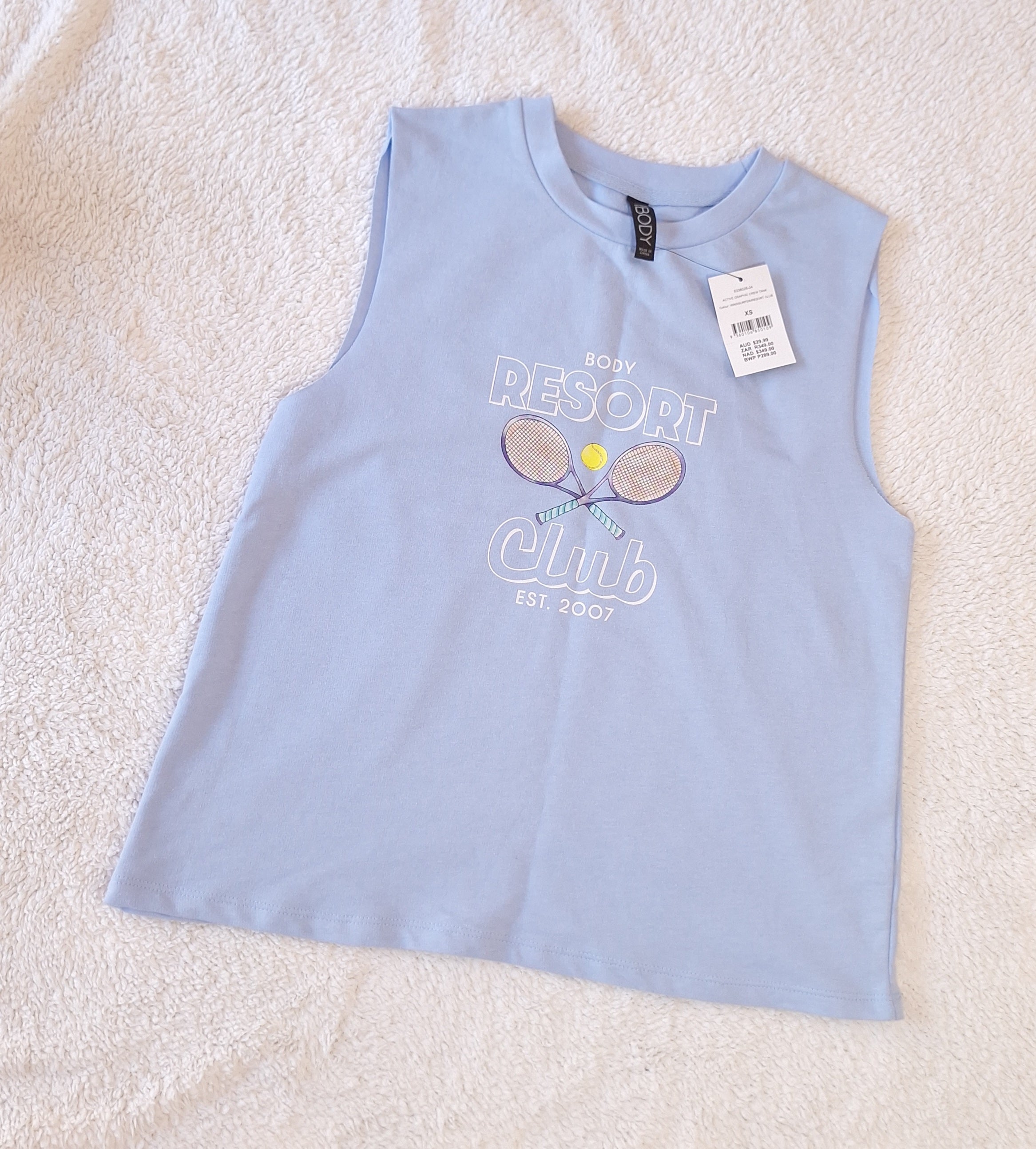 Cotton Active Graphic Crew Tank
