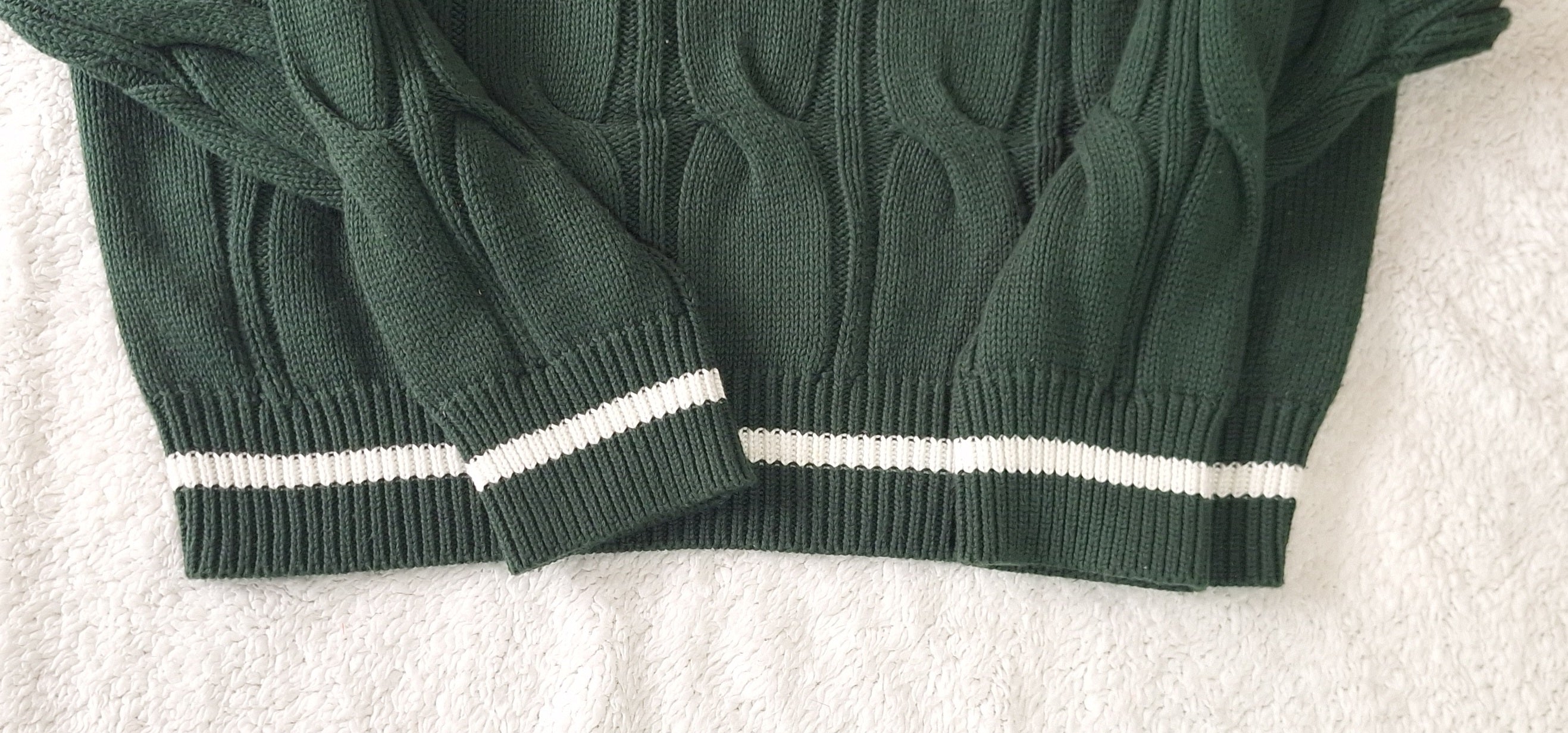 Cotton On Cable Cotton V - Neck Pullover