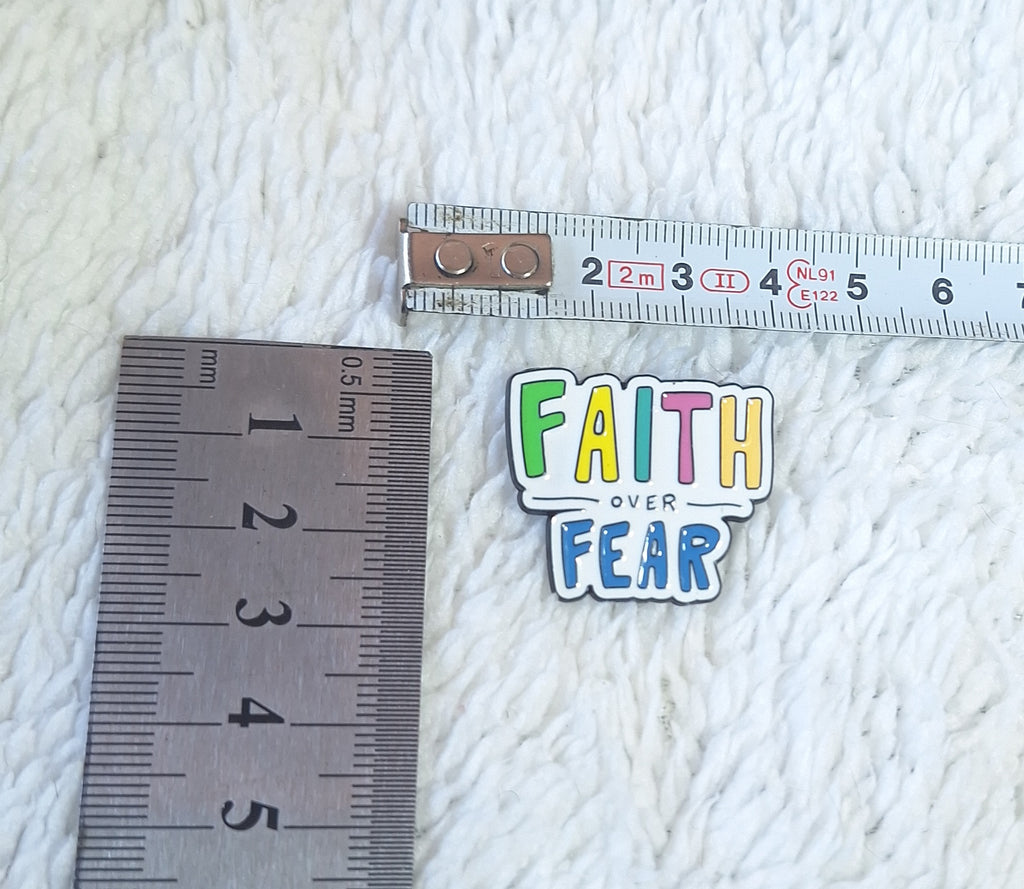 Faith Over Fear Brooch