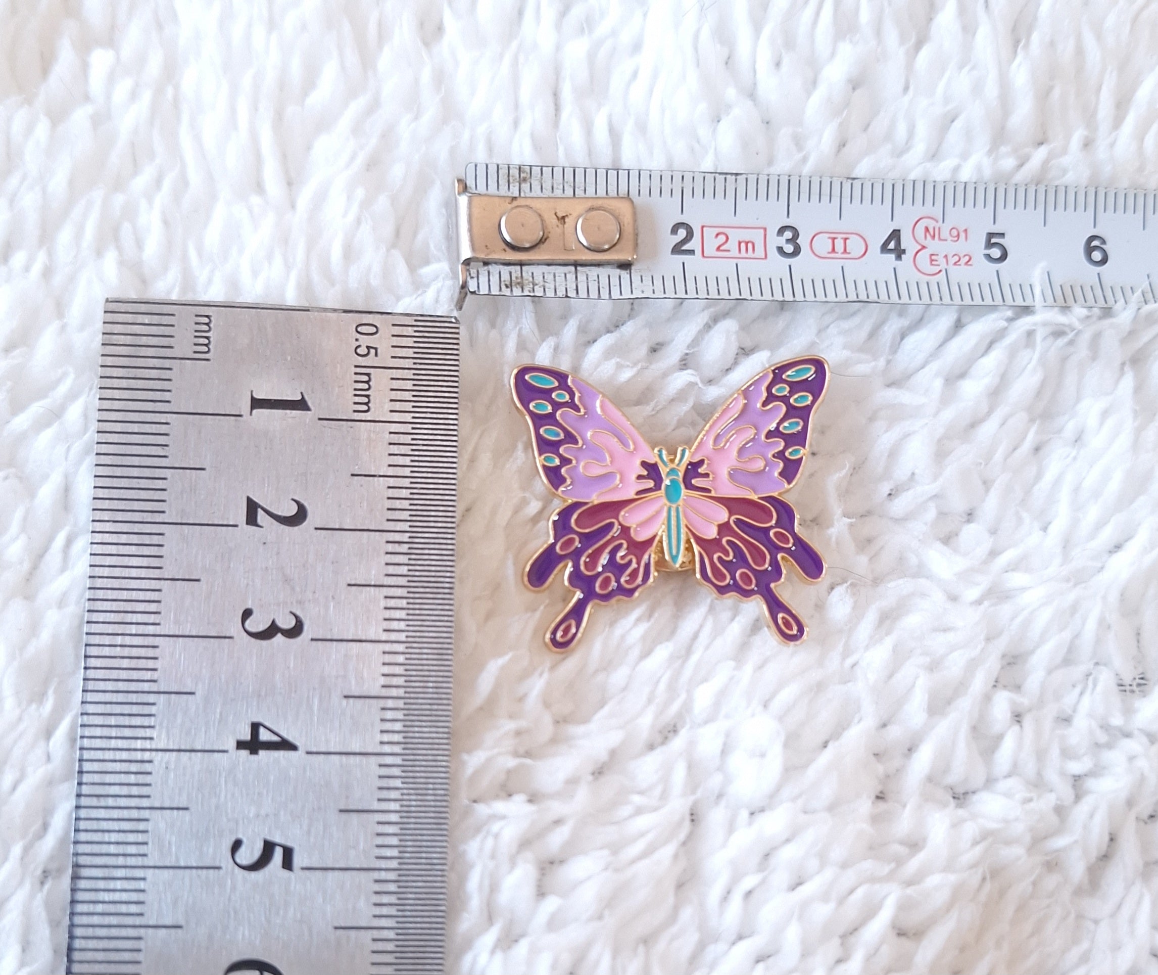 Enamel Butterfly Brooch