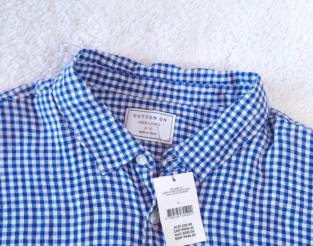 Cotton On Linen Short Sleeve Shirt