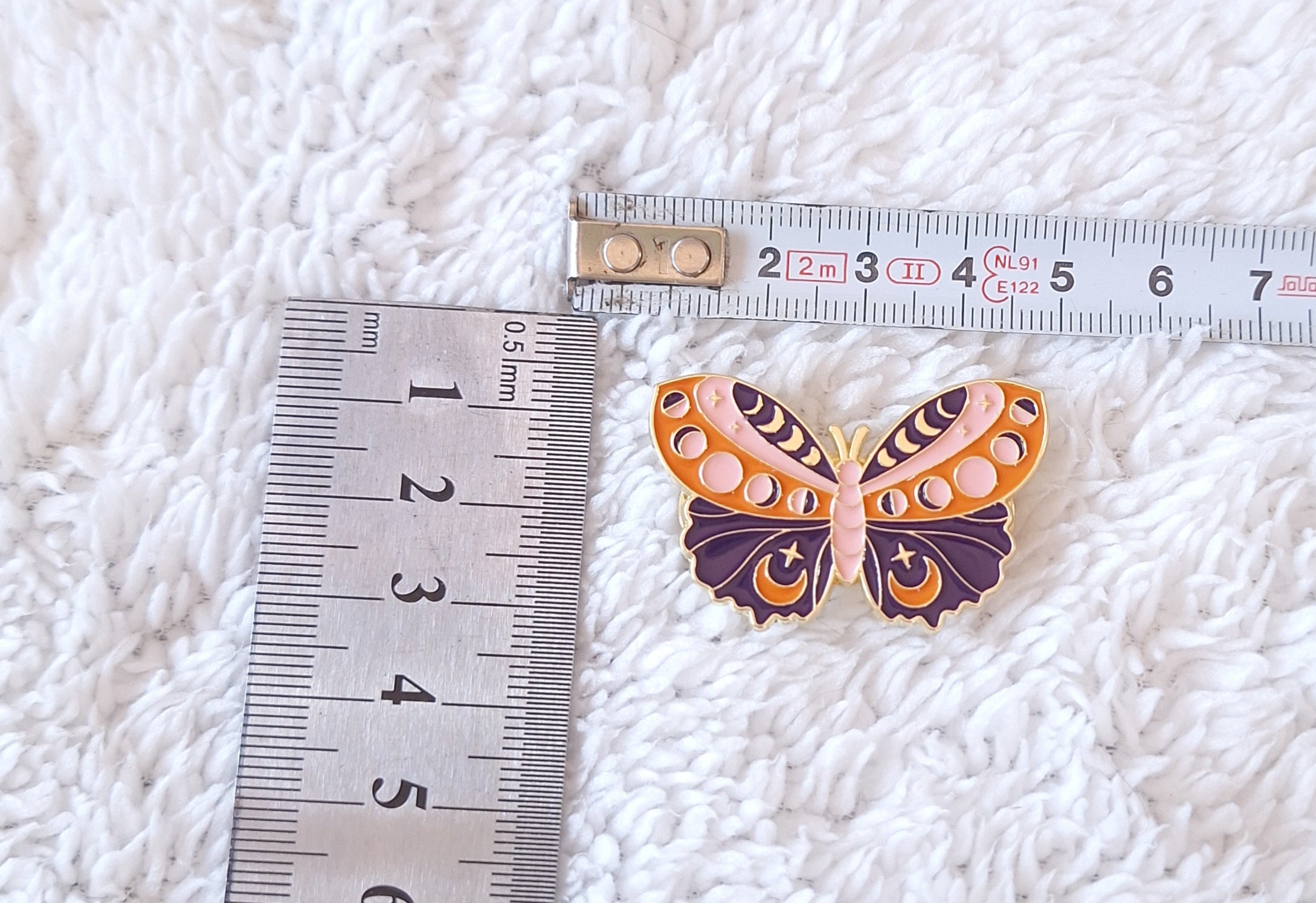 Brooch Pin Butterfly Bow Tie,Lunar phase