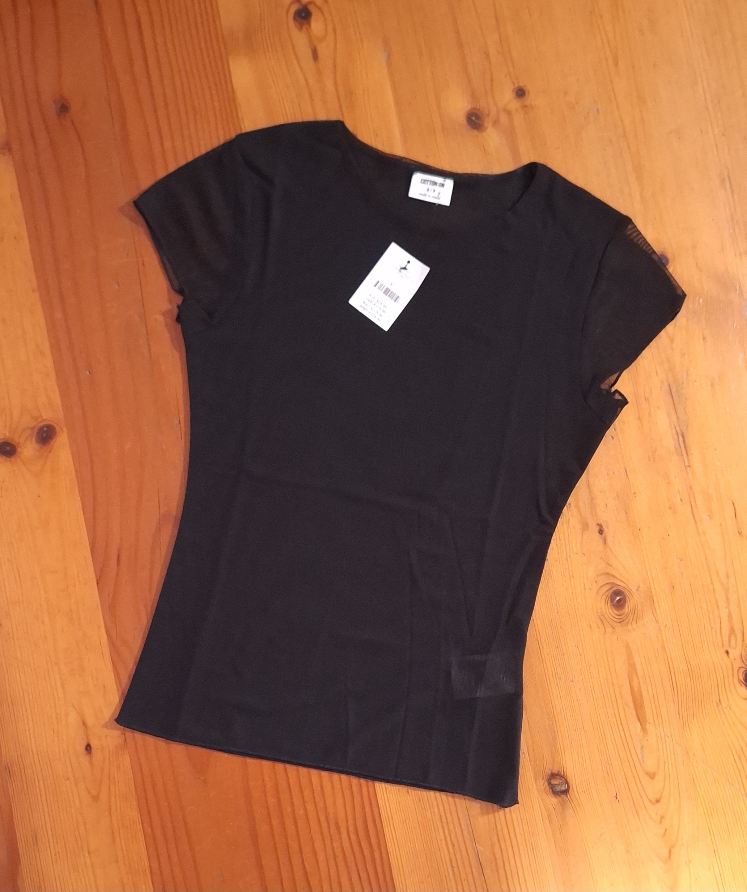 Cotton On Ashley Mesh Short Sleeve Top