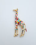 Brooch Pin Wild Colourful Giraffe